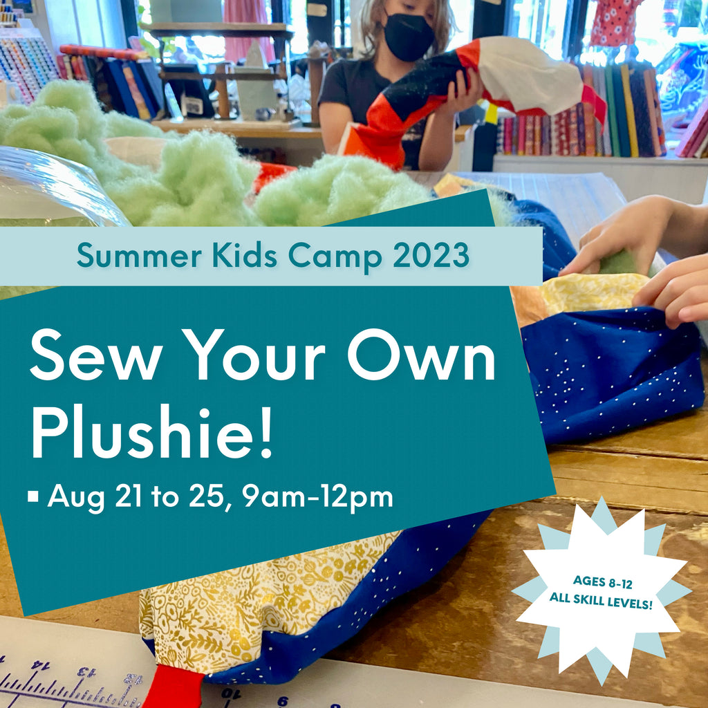 Summer Kids Camp 2023: Sew Your Own Plushie!