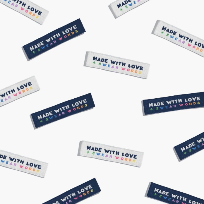 Kylie And The Machine - Woven Labels - Made With love + Swear Words