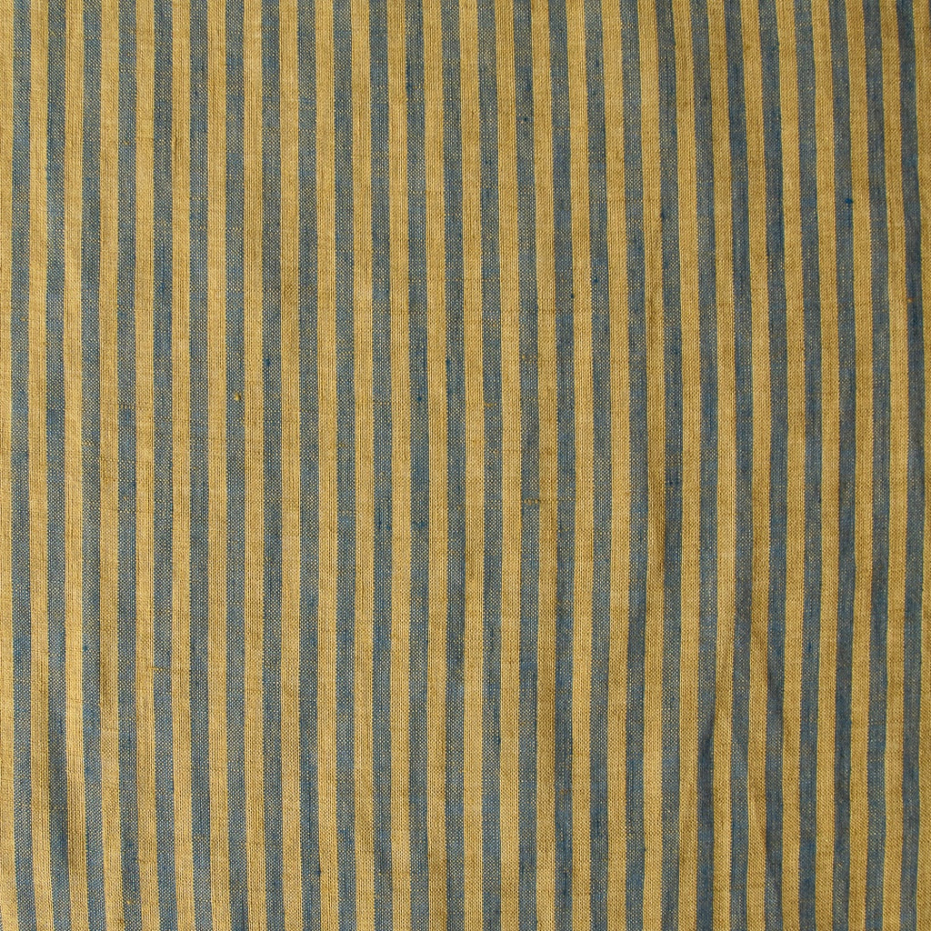 1/2m Yarn Dyed Linen Stripe - Avocado
