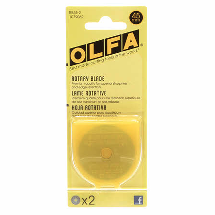 Olfa 45mm Rotary Blade Refill - 2pcs