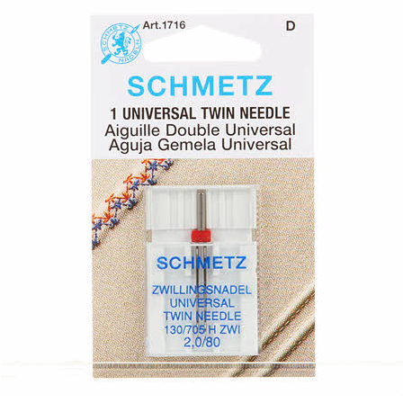 Schmetz Twin Machine Needle Size 2.0mm/80