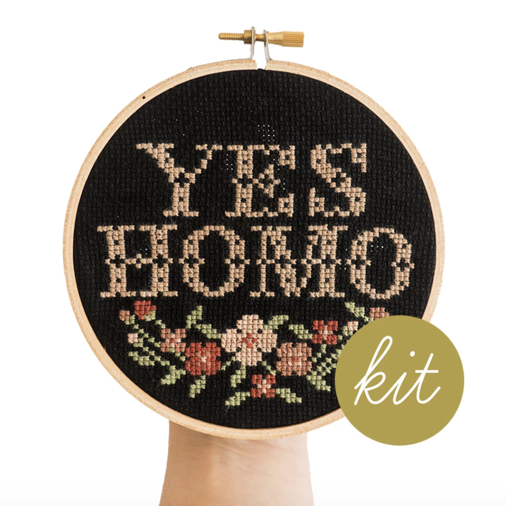 Junebug and Darlin - Yes Homo Cross Stitch Kit