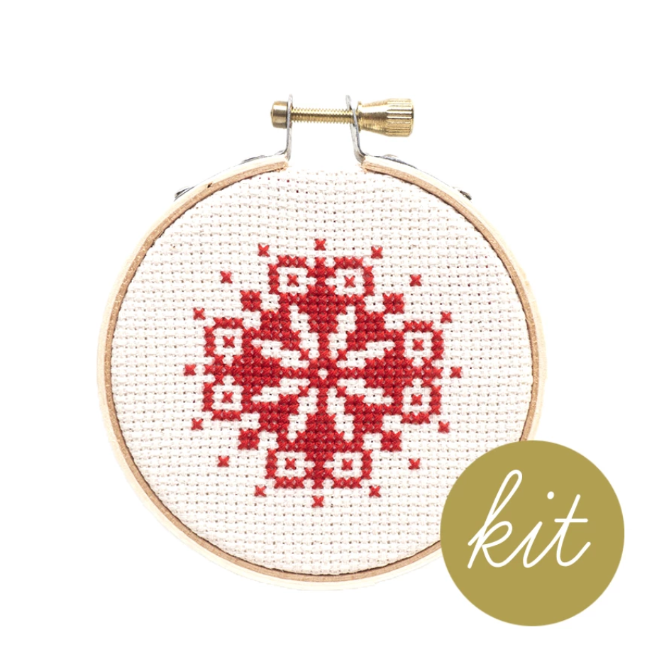 Junebug and Darlin - Snowflake Ornament Cross Stitch Kit III