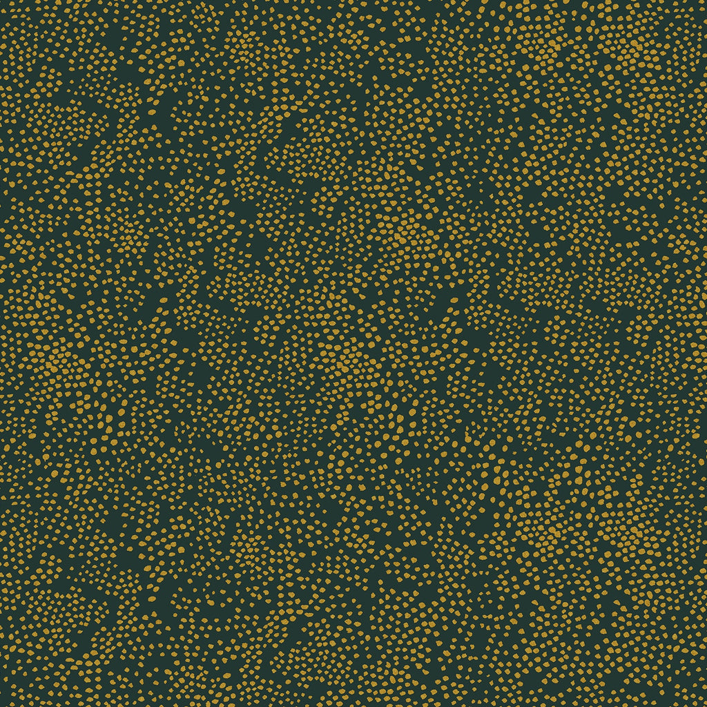 1/2m Rifle Paper Co. - Holiday Classics - Menagerie Champagne - Evergreen Metallic