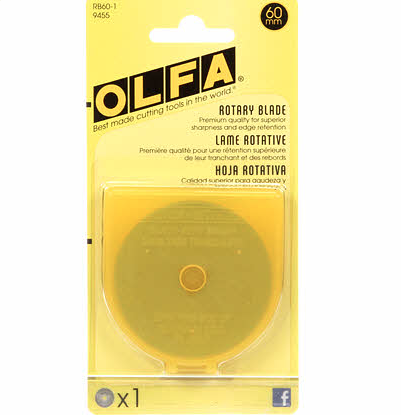 Olfa 60mm Rotary Blade Refill - 1pc
