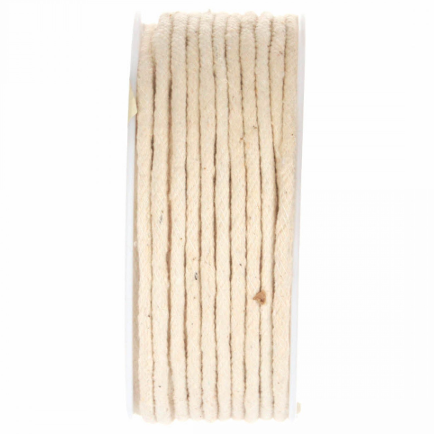 6/32" Cotton Piping Cord - Natural - Per metre