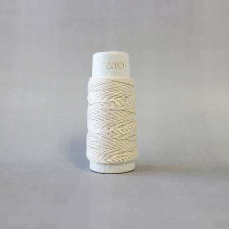 Cosmo Hidamari Sashiko Thread - #020 Pearl White - 30m