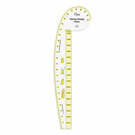 Styling Design Ruler - Clear - 20in