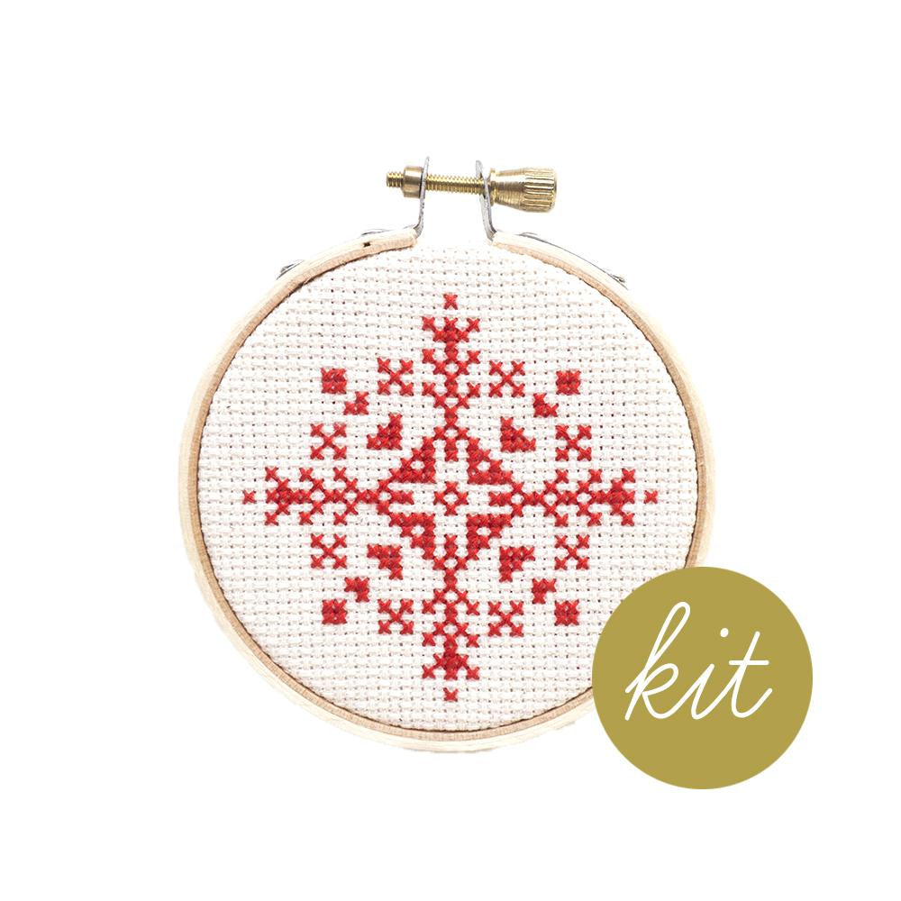 Junebug and Darlin - Snowflake Ornament Cross Stitch Kit VI