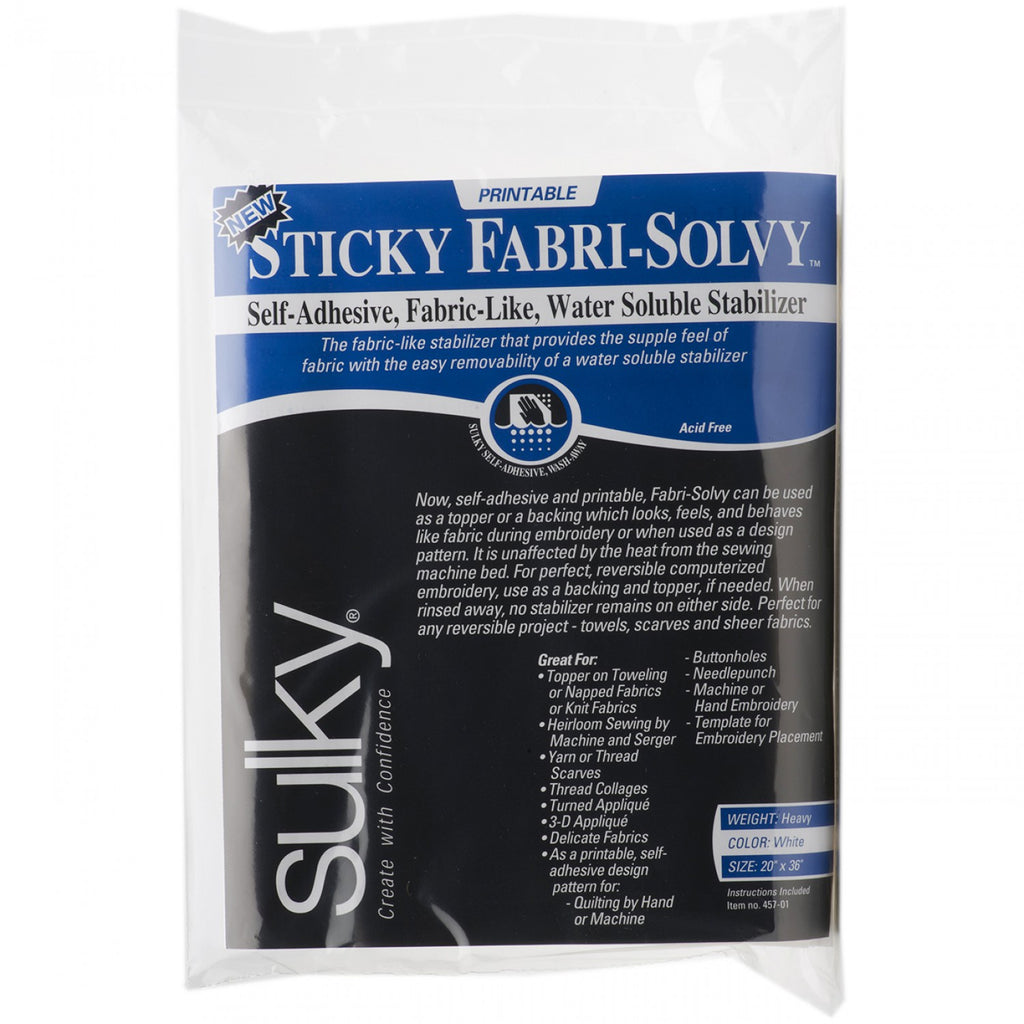 Sticky Fabri-Solvy - 20in x 1yd