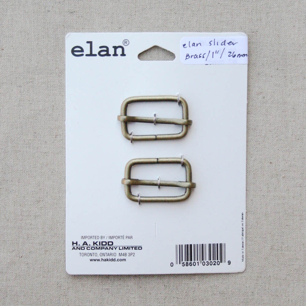 Elan - Slider - One Inch - Brass