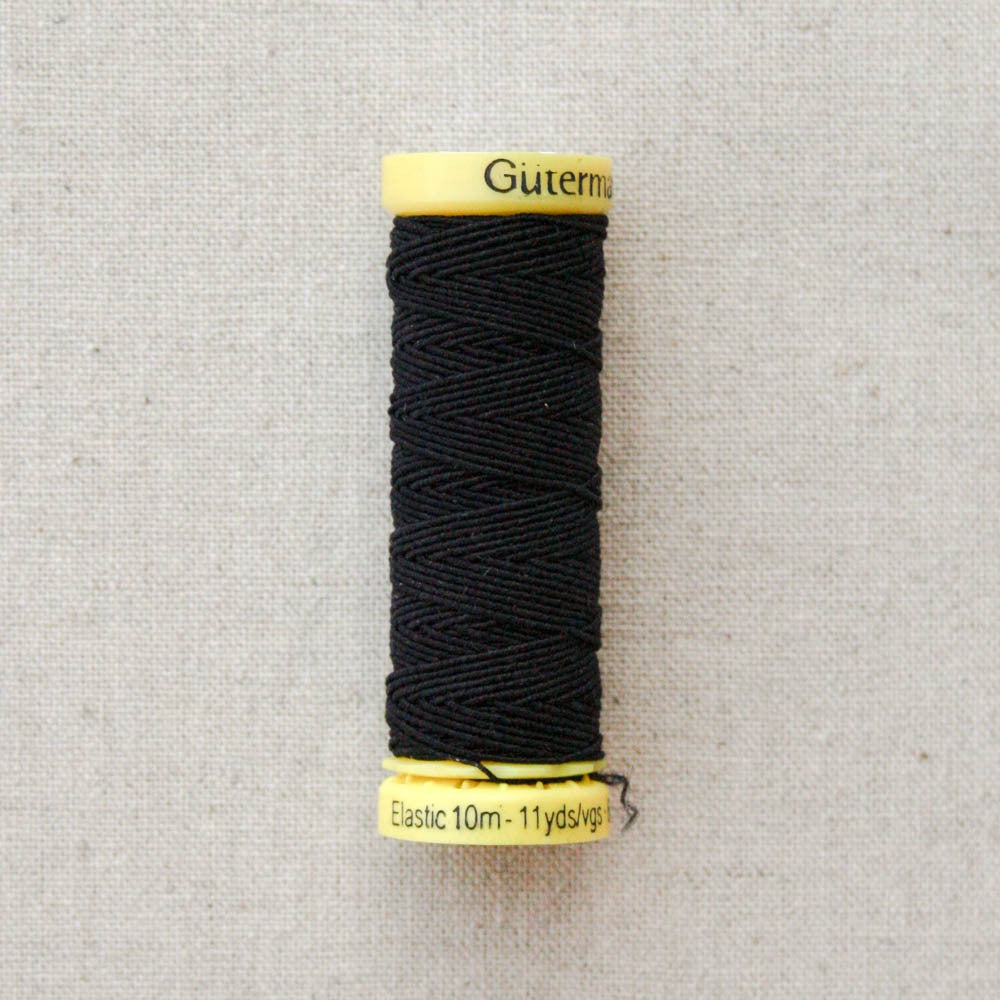 Gutermann Elastic Thread BLACK