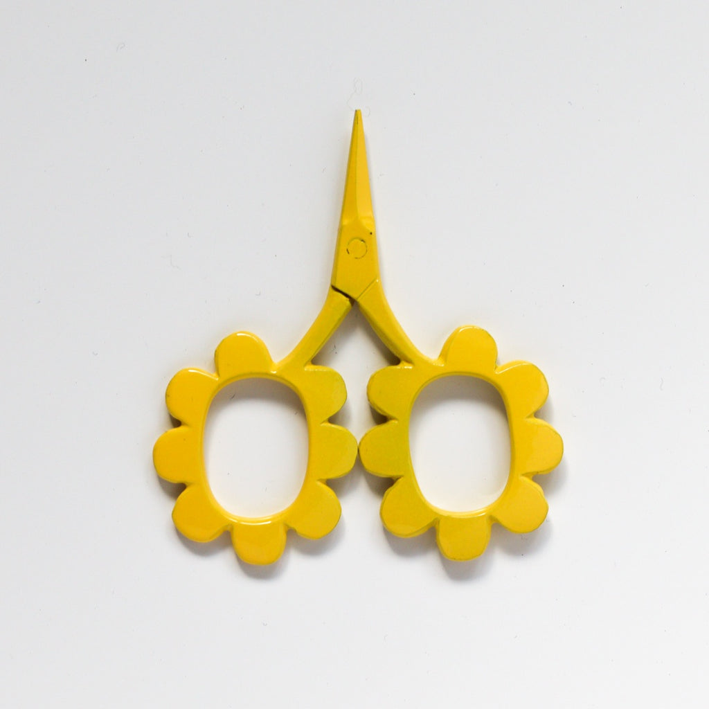 Flower Power Scissors - Yellow