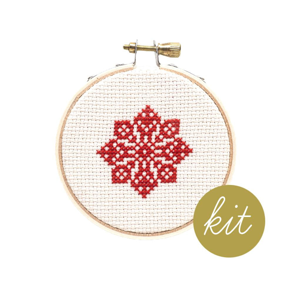 Junebug and Darlin - Snowflake Ornament Cross Stitch Kit IV