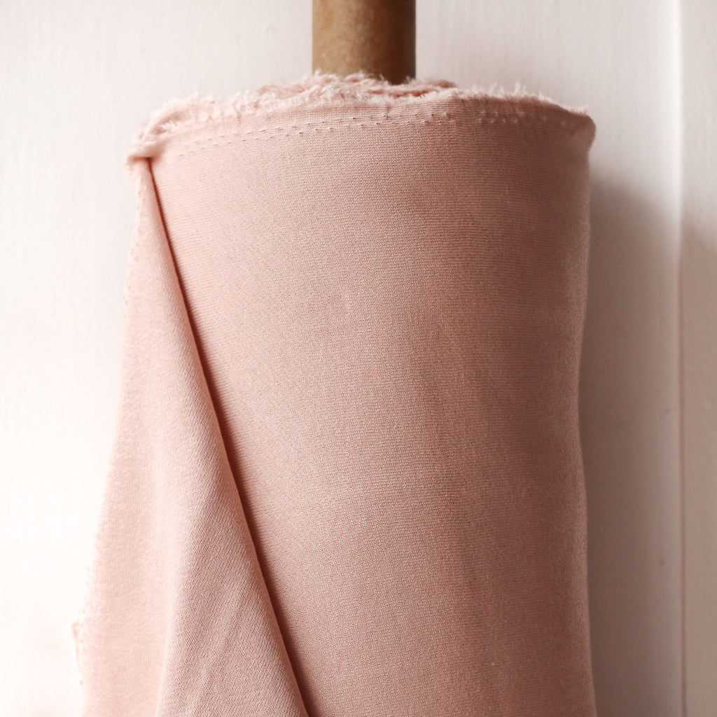 1/2m Bamboo Cotton Fleece - Soft Pink