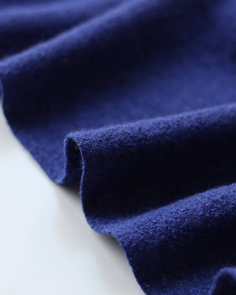1/2m Boiled Wool and Viscose - Ultramarine