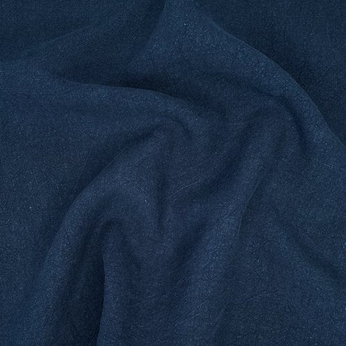 1/2m Washed Linen - Navy