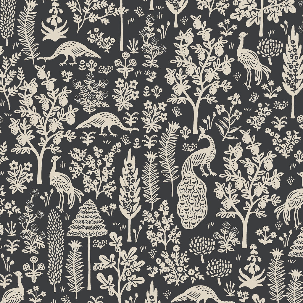 1/2m Rifle Paper Co - Camont - Menagerie Silhouette - Black