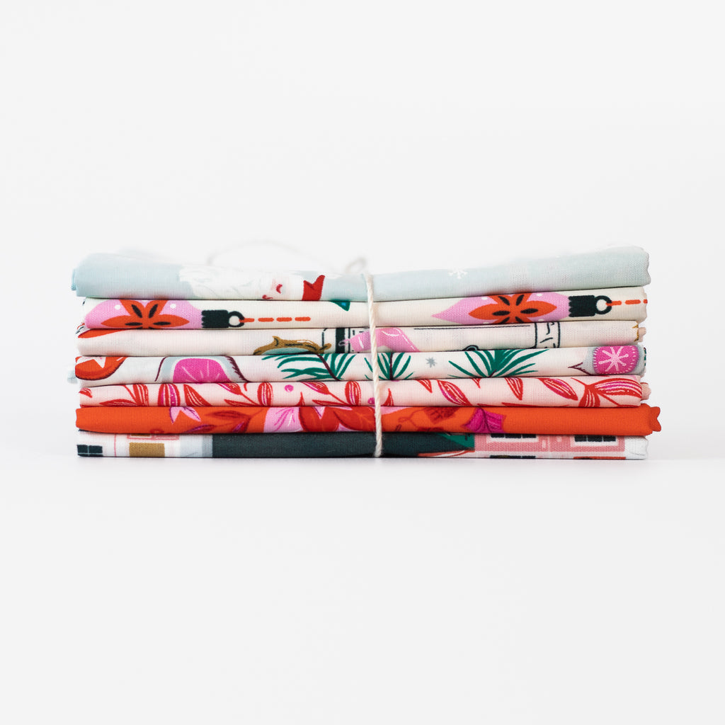 Fat Quarter Bundle - Art Gallery Fabrics - Christmas in the City -  7 pcs