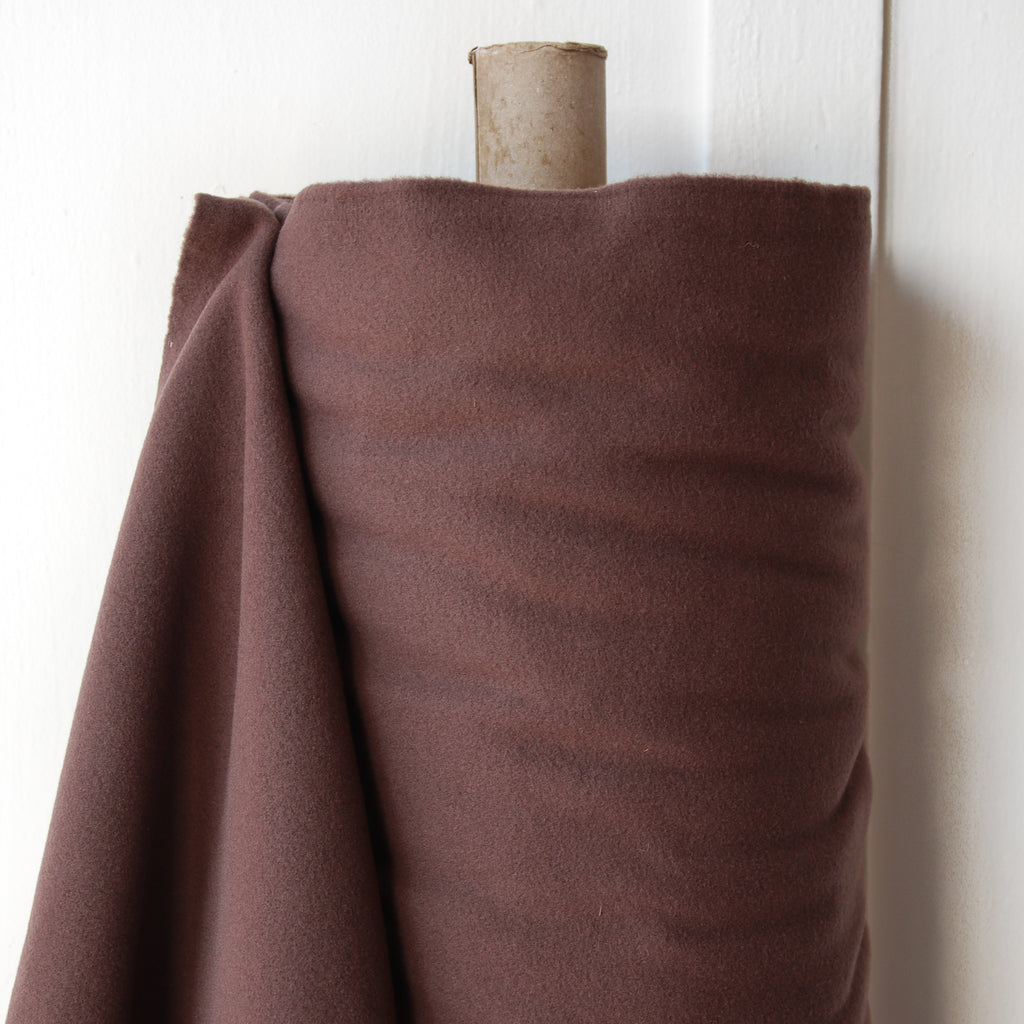1/2m Italian Deadstock - Wool Cashmere Midweight Coating - Cocoa
