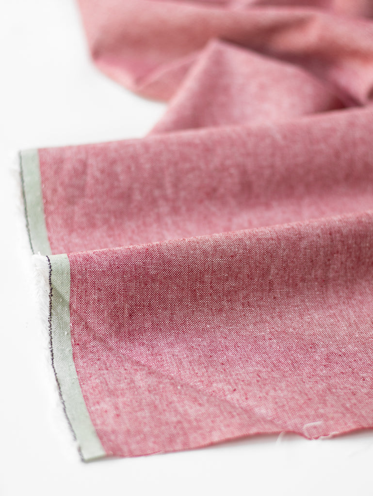 1/2m Essex Yarn Dyed - Linen Cotton - Red