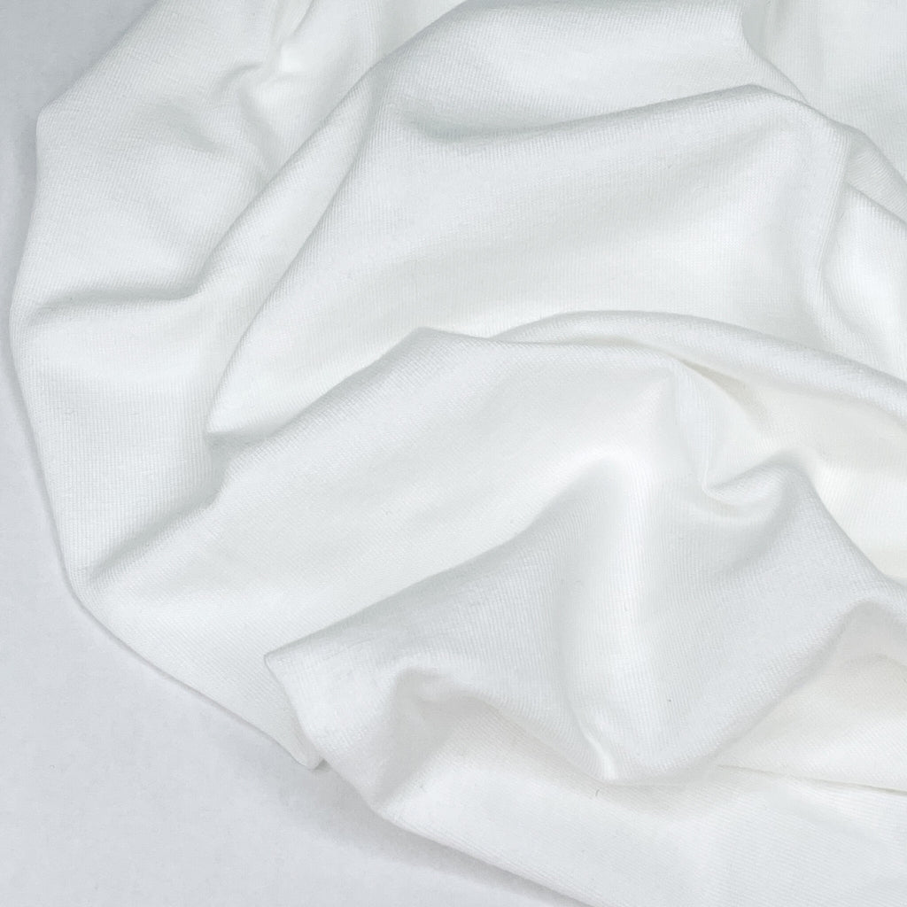 1/2m Cotton Modal Stretch Jersey - Ivory
