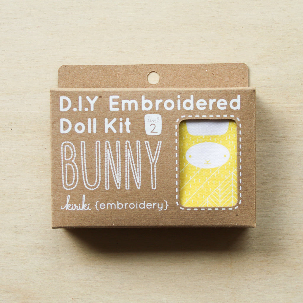 Kiriki Press - Embroidered Doll Kit - Bunny