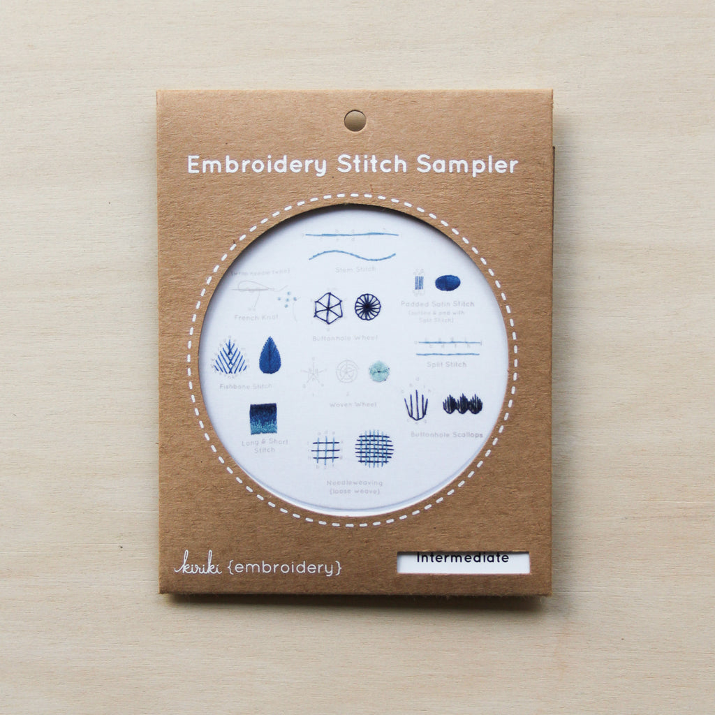 Kiriki Press - Embroidery Stitch Sampler - Intermediate Sampler