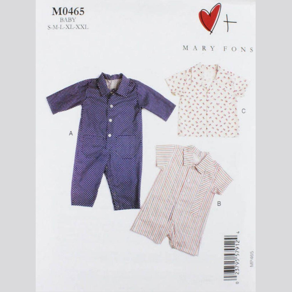 Mary Fons Baby Romper & Shirt Pattern