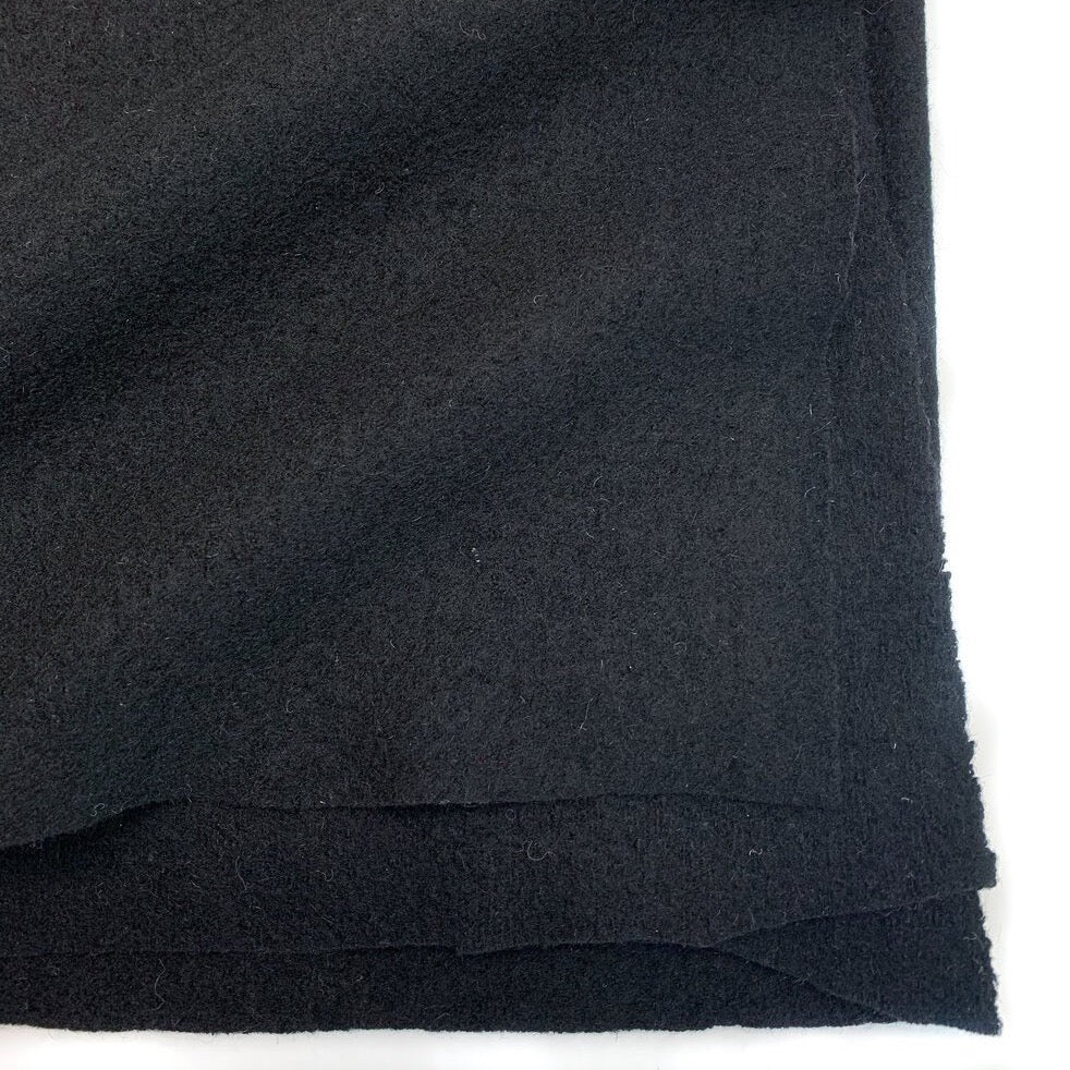 1/2m Boiled Wool Coating - 11.2oz - Black