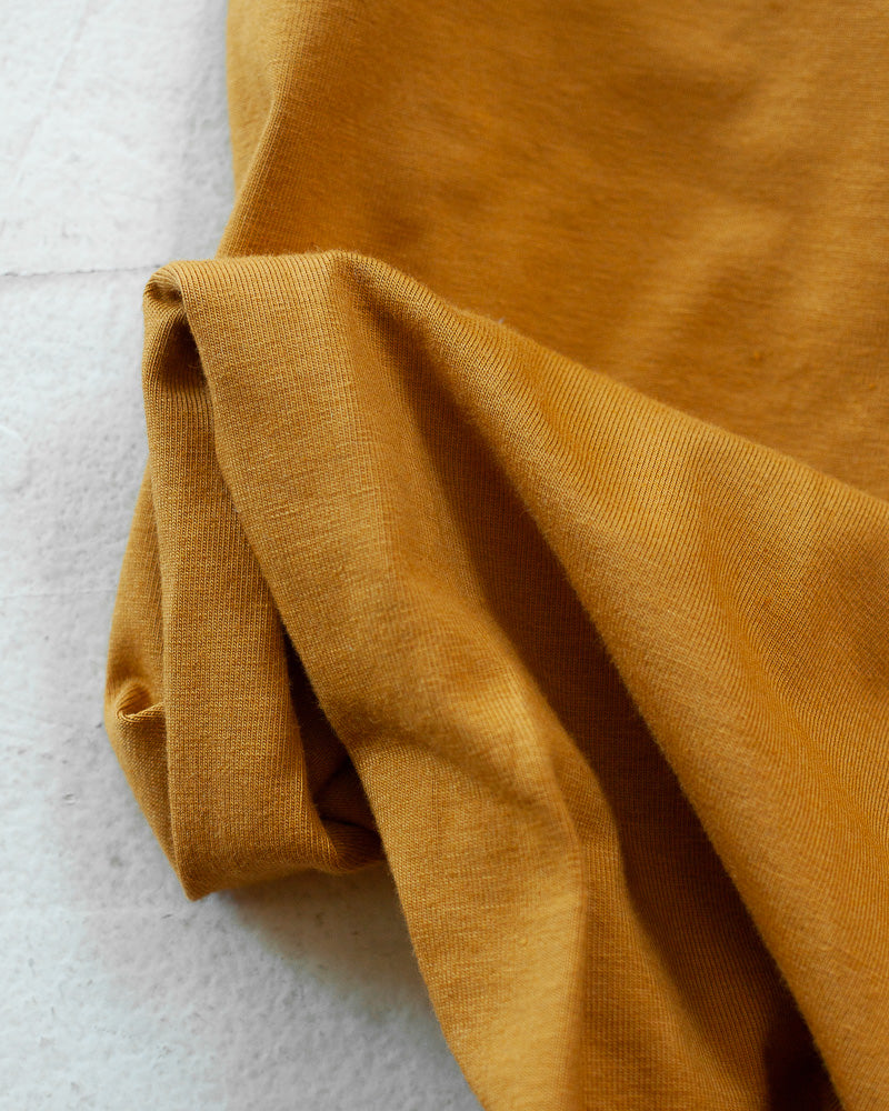 1/2m Cotton Spandex Jersey Knit - Mustard