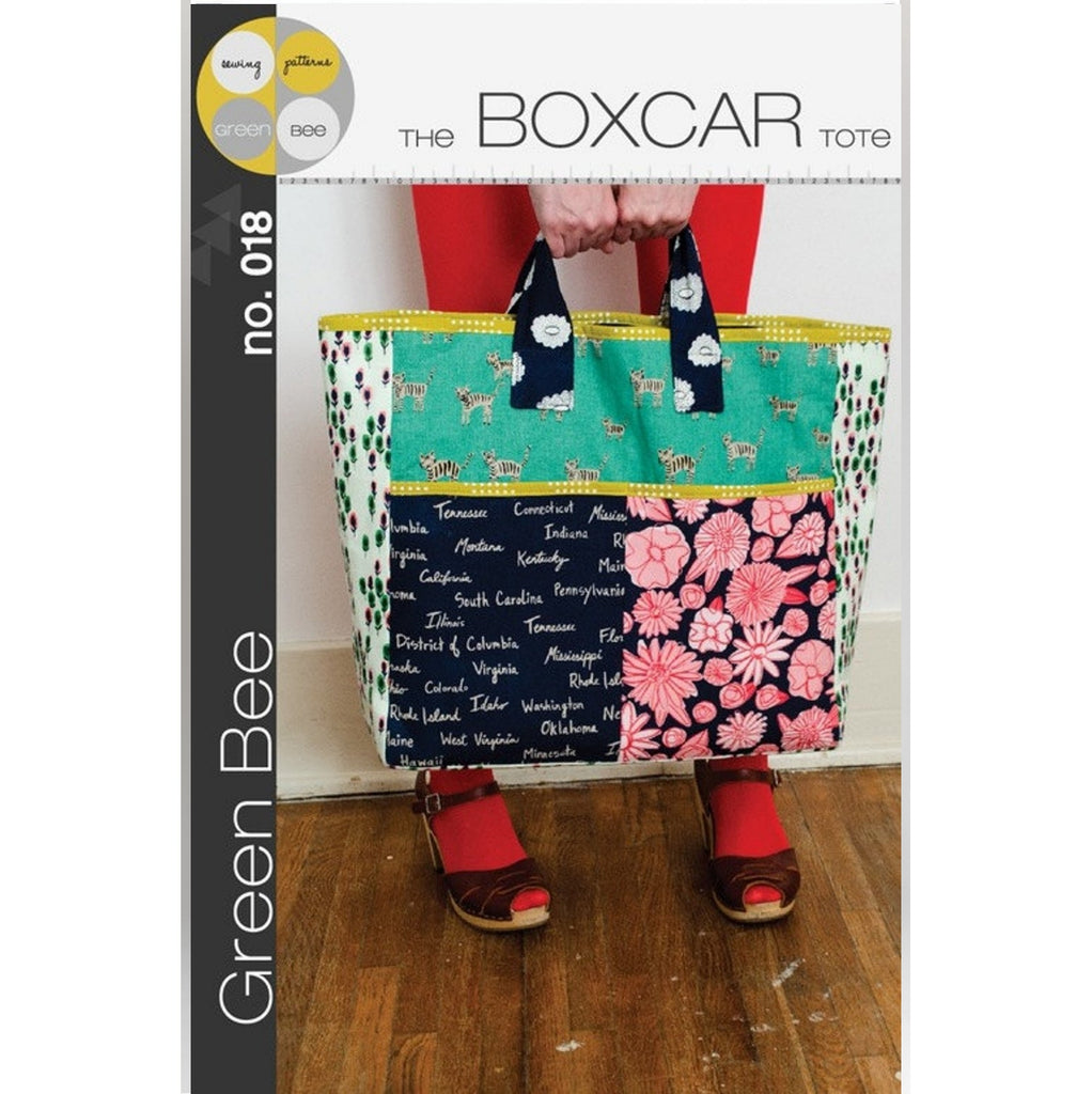 Green Bee Sewing Patterns - The Boxcar Tote