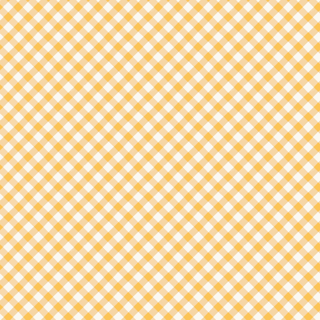 1/2m Ruby Star Society - Food Group - Painted Gingham -  Butternut