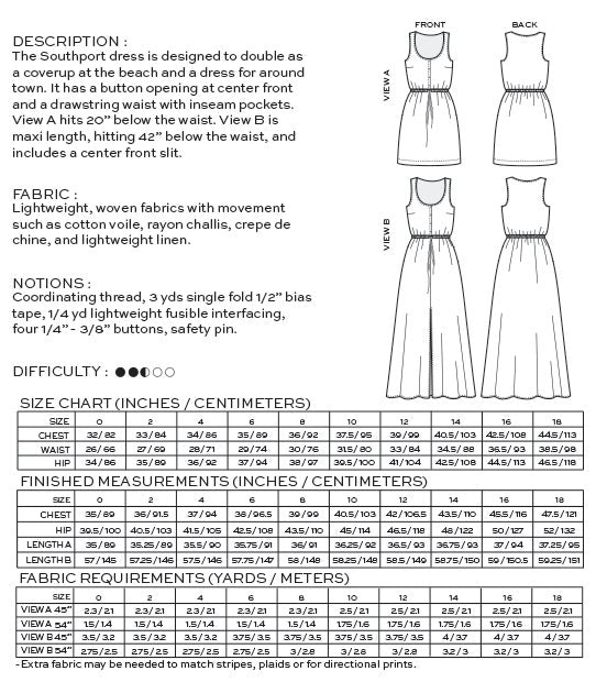 True Bias - Southport Dress / 0-18