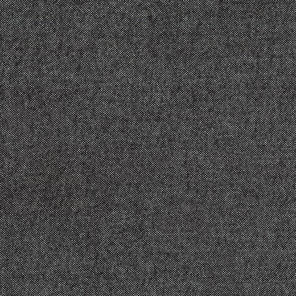 1/2m Flannel Chambray - Black