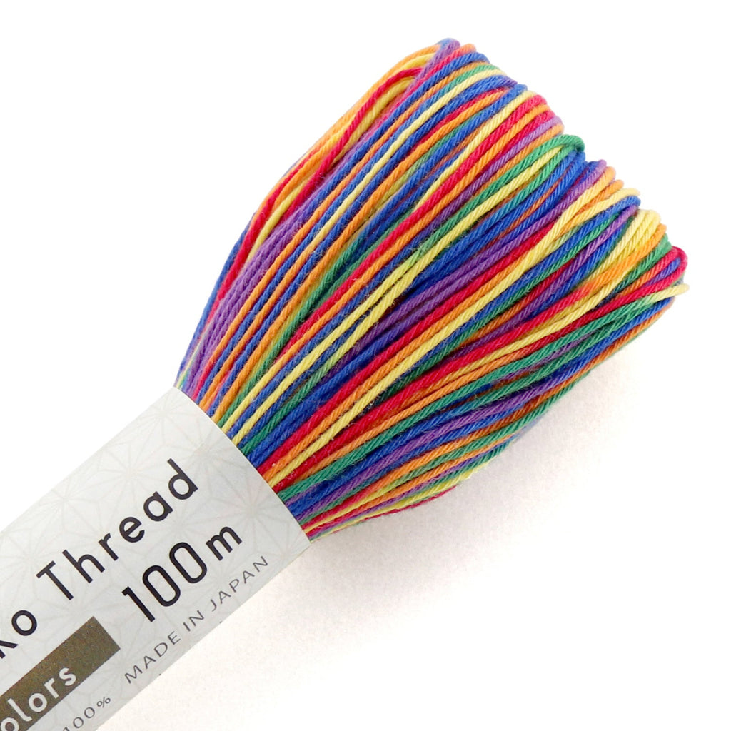 Sashiko Thread - 100m - #301 Variegated - Rainbow