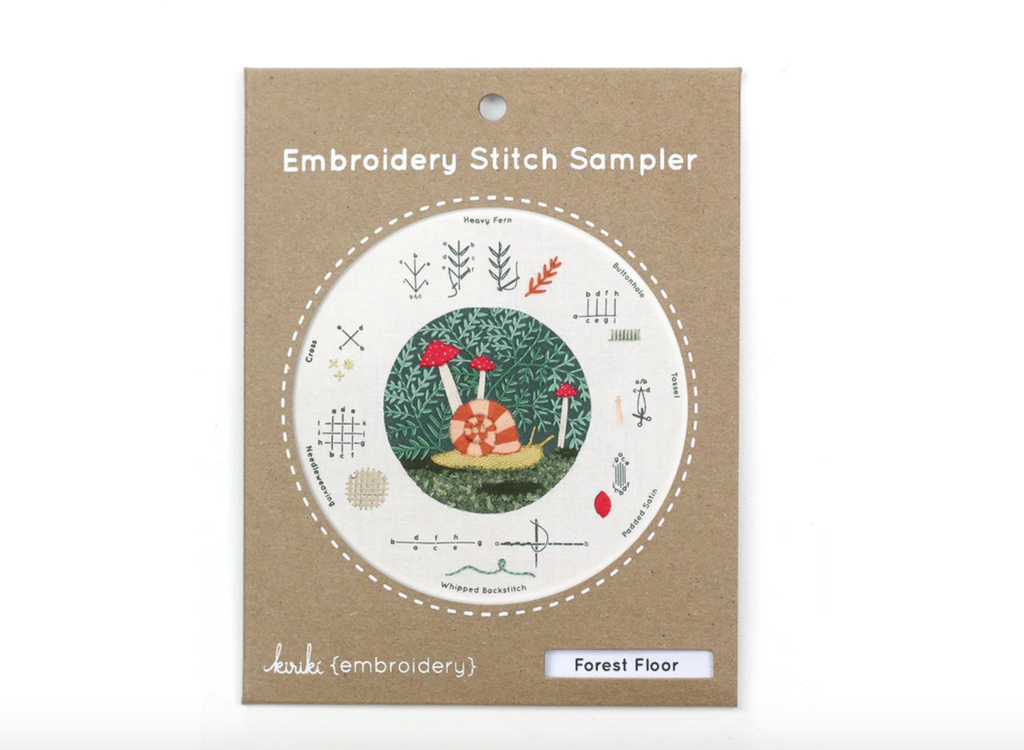 Kiriki Press - Embroidery Stitch Sampler - Forest Floor Sampler