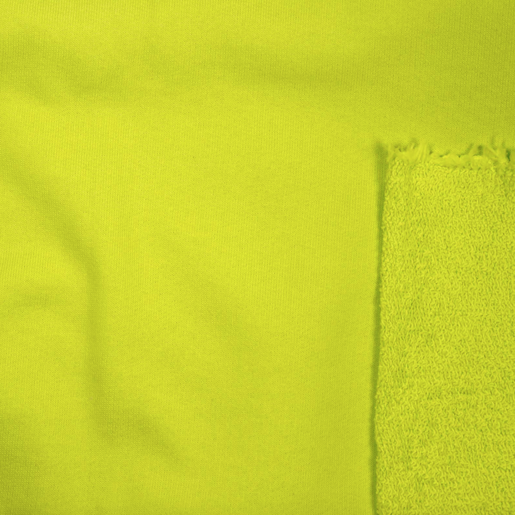 1/2m Recycled Cotton French Terry - Hi-Liter Yellow