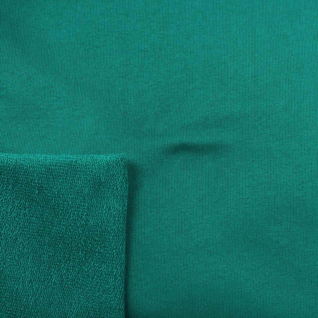 1/2m Recycled Cotton French Terry - Teal