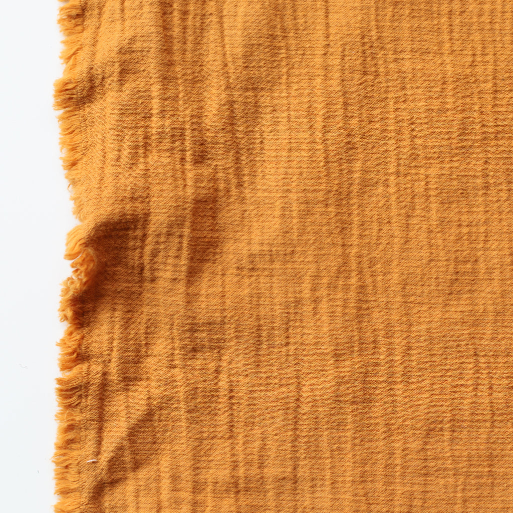 1/2m Textured Cotton Double Cloth - Ochre