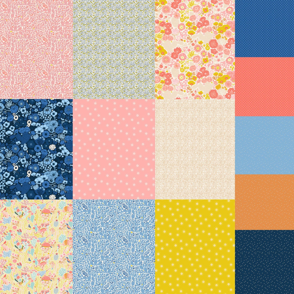 Fat Quarter Bundle - Emily Taylor - Prickly Pear - Full Collection - 14 pieces