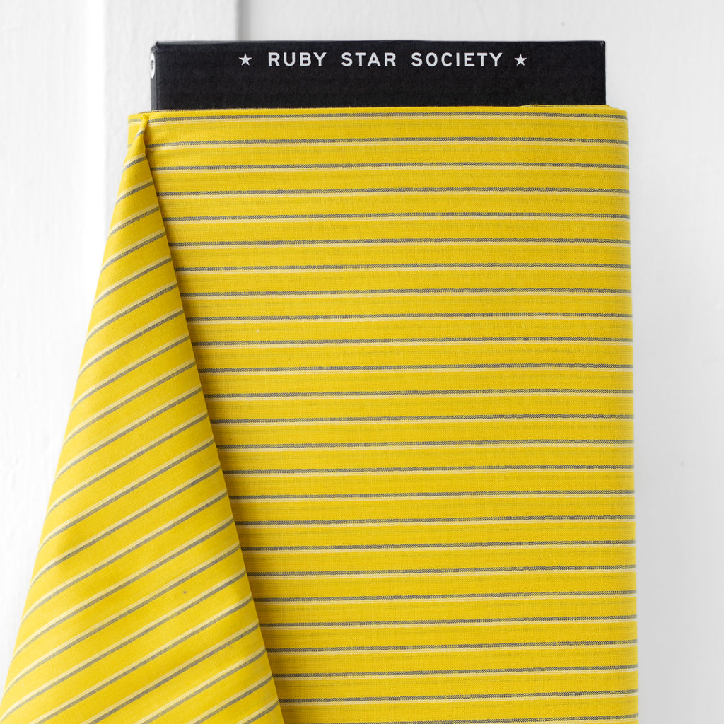 1/2m Ruby Star Society - Alexia Marcelle Abegg - Heirloom Warp & Weft Wovens - Shirtdress - Goldenrod