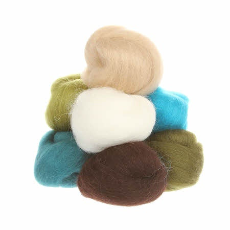 Wistyria Wool Roving - 8 Pieces - Chic