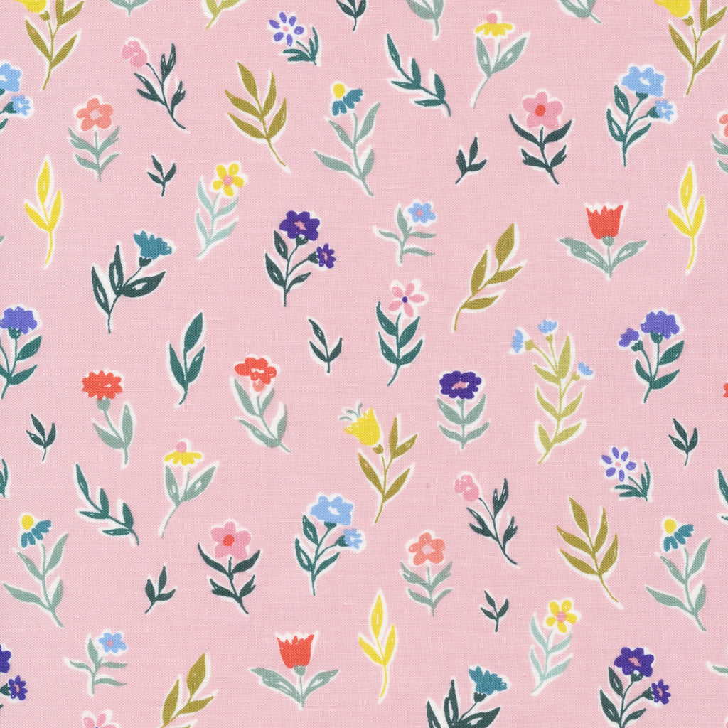 1/2m Cloud9 Fabric - Cassidy Demkov - Perennial - Daisy - Pink