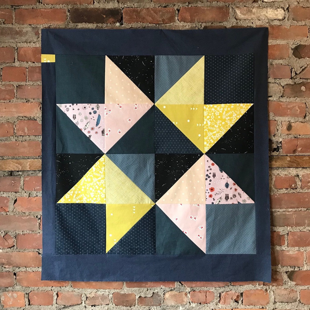 Ribbon Star Baby Quilt