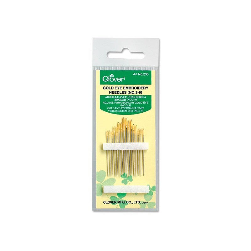 Gold Eye Embroidery Needles (No. 3-9)