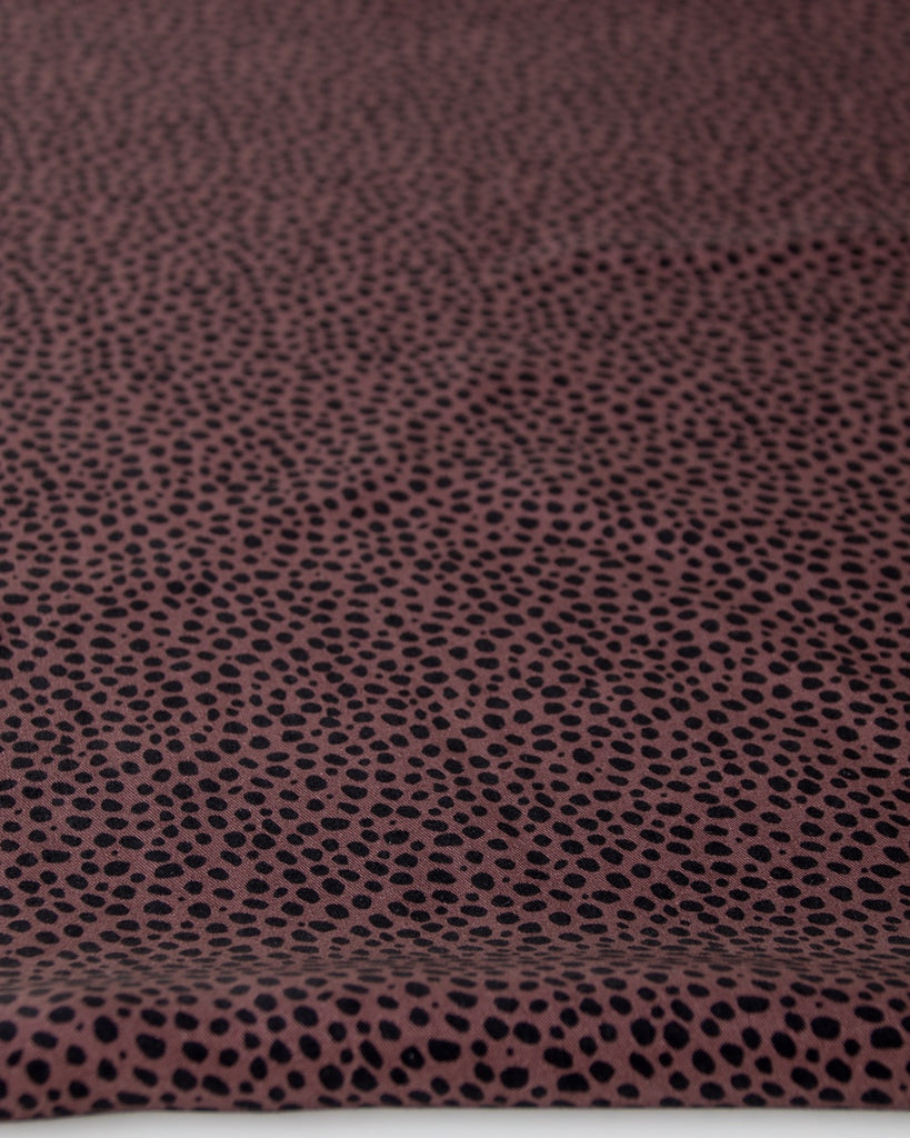 1/2m Tencel Twill Print - Pebbled Spots - Raisin