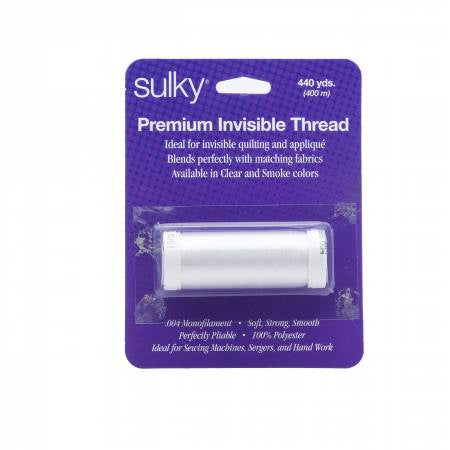 Sulky - Invisible Polyester Thread .004mm 440yds Clear Carded