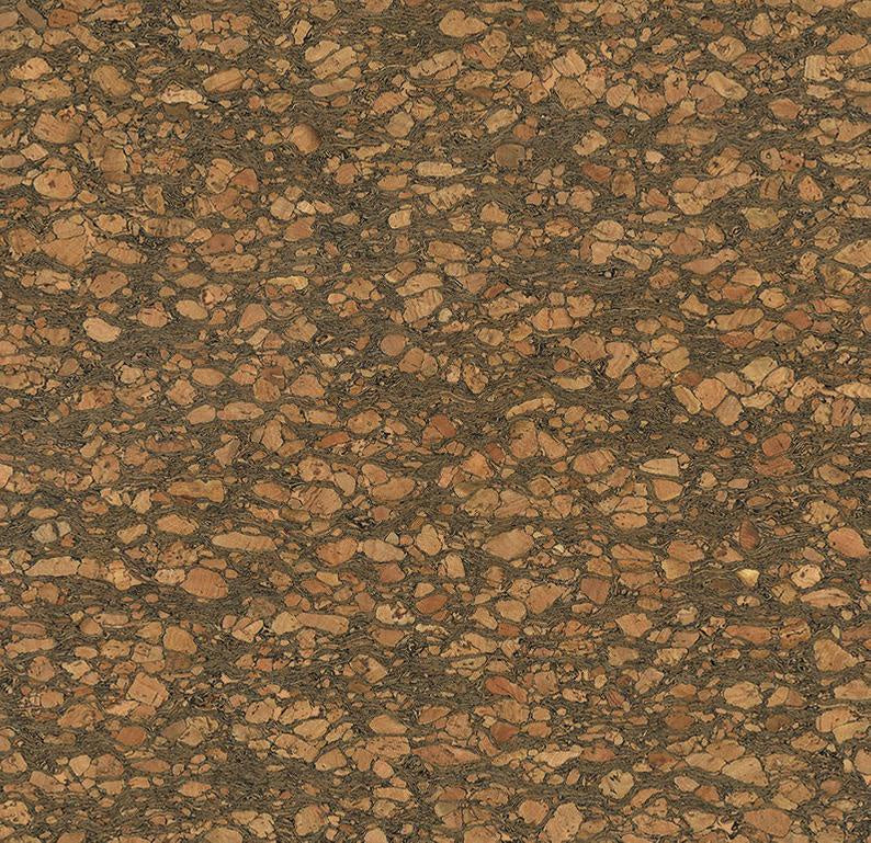 Cork Fabric 18" x 15" - Dark Natural