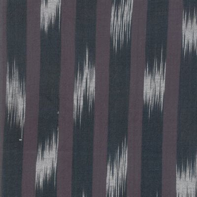 1/2m Boro Woven Foundations - Ikat - Stripes and Ladders - Charcoal